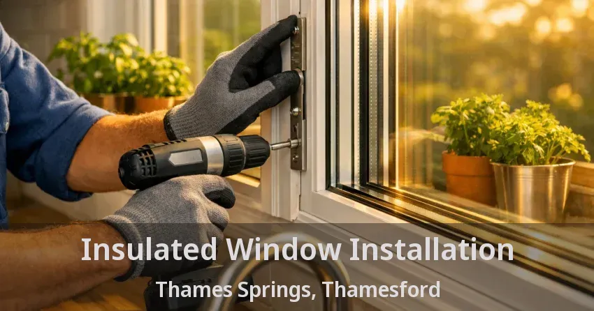 Insulated Window Installation Thames Springs, Thamesford - ON