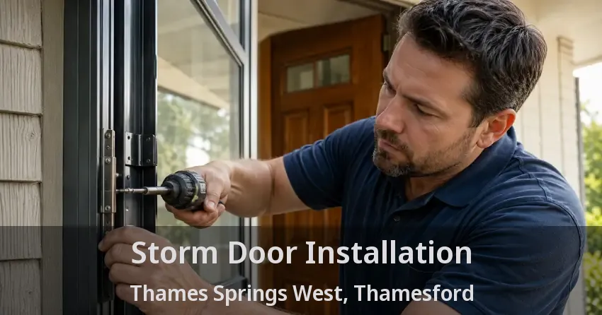 Storm Door Installation Thames Springs West, Thamesford - ON