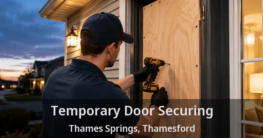 Temporary Door Securing Thames Springs, Thamesford - ON