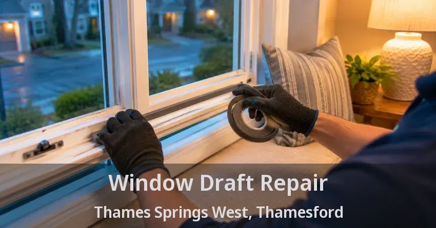 Window Draft Repair Thames Springs West, Thamesford - ON