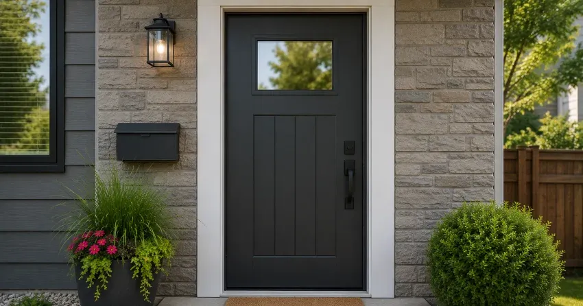 emergency door replacement Thames Springs West, Thamesford installation in progress