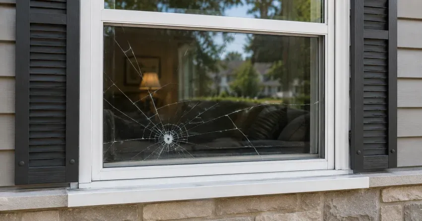 technician measuring window opening for emergency glass replacement Riverside Village, Thamesford