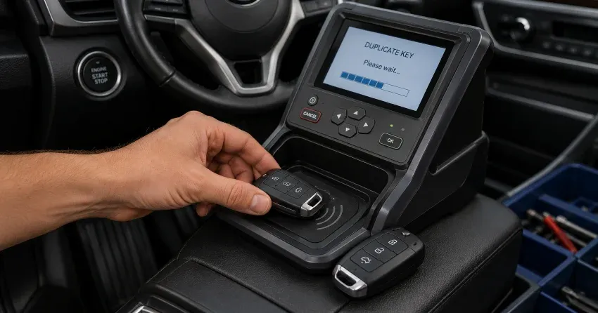 technician cloning a transponder chip key in Thames Springs West, Thamesford