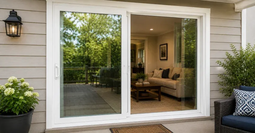 new patio door replacement installed in Thamesford home